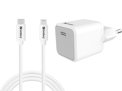 Изображение Sandberg 441-57 USB-C 20W Charger + USB-C to Lightning cable, 1M