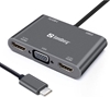 Picture of SANDBERG USB-C Dock 2xHDMI+1xVGA+USB+PD