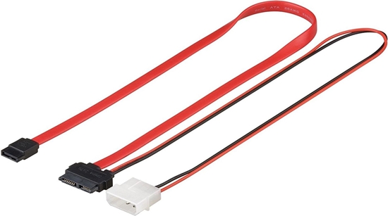 Picture of SATA - SATA Slimline + Molex, 0.3m, Wielokolorowy (95713)