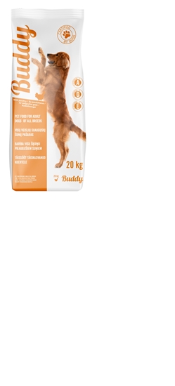 Picture of Sausā barība pieaugušiem suņiem BUDDY, ar mājputnu gaļu, 20kg