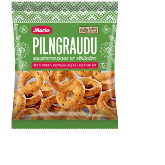 Picture of Sausbaranciņas MARIO, pilngraudu, ar sēkliņām, 220g