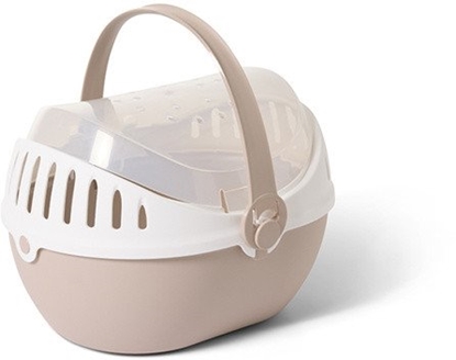 Attēls no SAVIC-TRANSP. DLA GRYZONI ELMO LARGE      CHAMPAGNE PINK  36x28x22cm