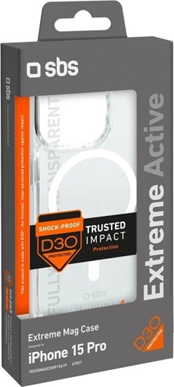 Picture of SBS Mobile Etui SBS D3O MagSafe do iPhone 15 Pro - przezroczyste