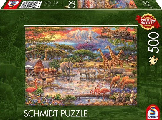Изображение Schmidt Spiele Puzzle PQ 500 Raj pod Kilimandaro G3