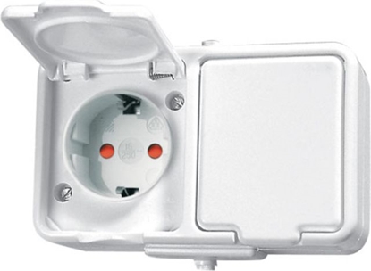 Picture of Schneider Electric Gniazdo podwójne Cedar PE biay (GWN240PC01)