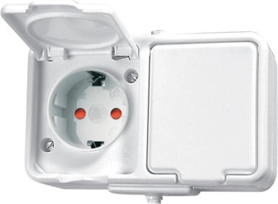 Picture of Schneider Electric Gniazdo podwójne Cedar PE biay (GWN240PC01)