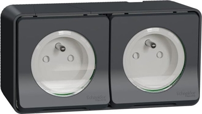 Picture of Schneider Electric Mureva Styl Gniazdo 2P+PE podwójne antracytowe MUR36028