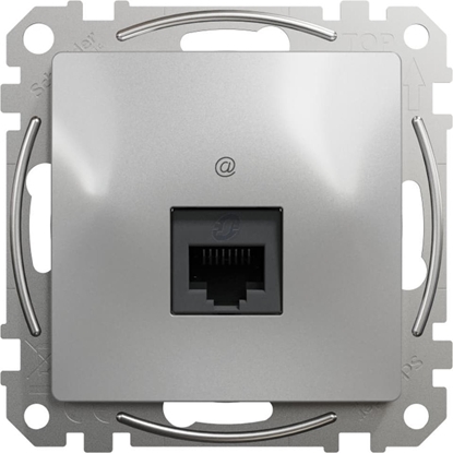 Picture of Schneider Electric Sedna Design Gniazdo komputerowe RJ45 kat.6 UTP srebrne aluminium SDD113461