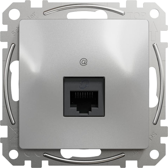 Picture of Schneider Electric Sedna Design Gniazdo komputerowe RJ45 kat.6 UTP srebrne aluminium SDD113461