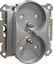 Picture of Schneider Electric Sedna Design, Gniazdo 2x2P+PE z przesonami do systemu ramkowego (do ramek Elements), srebrne aluminium