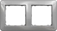 Attēls no Schneider Electric Sedna Design, Ramka 2-krotna, srebrne aluminium