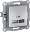 Изображение SCHNEIDERE Gniazdo adowania USB Schneider Asfora EPH2700361 podtynkowe A+C 2,4A bez ramki aluminium