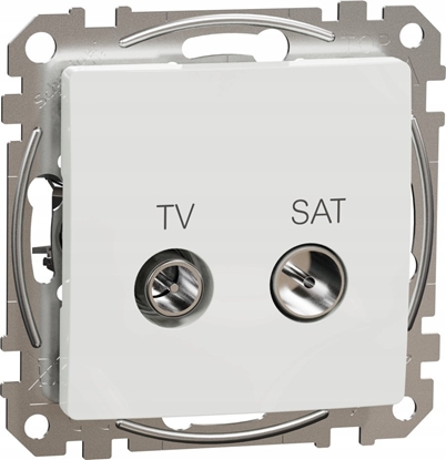 Picture of SCHNEIDERE Gniazdo TV/SAT Schneider Sedna Design SDD111471S kocowe 4dB biae Design & Elements