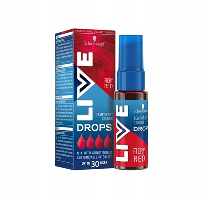 Attēls no SCHWARZKOPF_Live Drops zmywalna farba do wosów Fiery Red 30ml