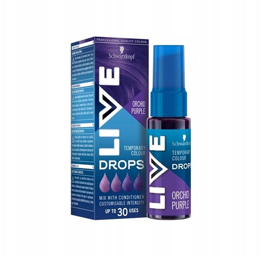 Picture of SCHWARZKOPF_Live Drops zmywalna farba do wosów Orchid Purple 30ml