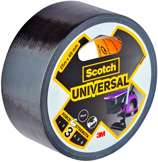 Picture of Scotch Gewebekleb. 48mmx25m schwarz