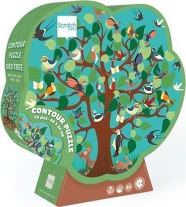 Attēls no Scratch Scratch, Puzzle konturowe Lene drzewo 58 elem.