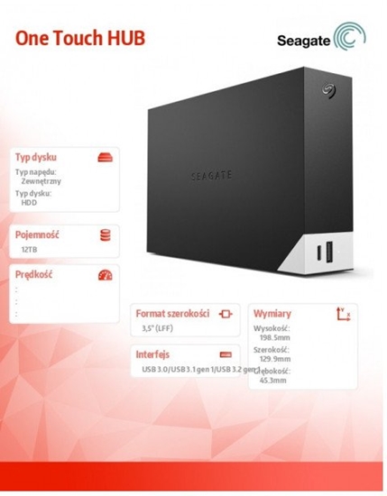 Picture of External HDD|SEAGATE|One Touch|STLC12000402|12TB|STLC12000402