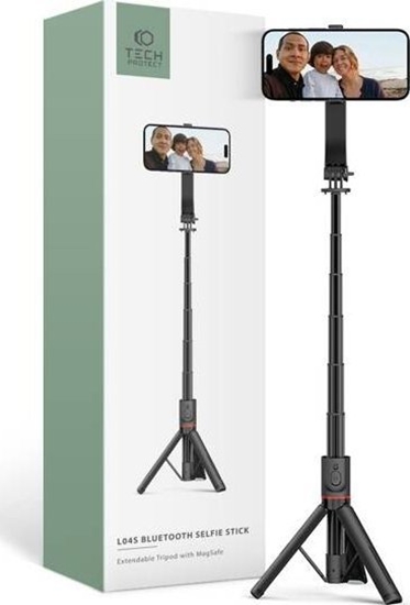 Изображение Selfie stick Tech-Protect Kijek do selfie Tech-Protect L04s Wireless Selfie Stick Tripod MagSafe Black