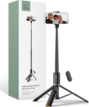 Attēls no Selfie stick Tech-Protect TECH-PROTECT L08S BLUETOOTH SELFIE STICK TRIPOD BLACK