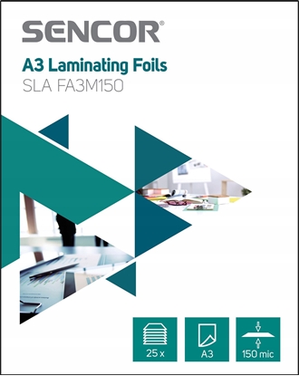 Attēls no Sencor Folia do laminowania A3 25 szt. Sencor SLA FA3M150
