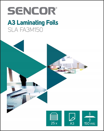 Picture of Sencor Folia do laminowania A3 25 szt. Sencor SLA FA3M150