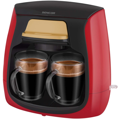 Attēls no Sencor SCE 2101RD coffee maker with two cups 0.3L 500W
