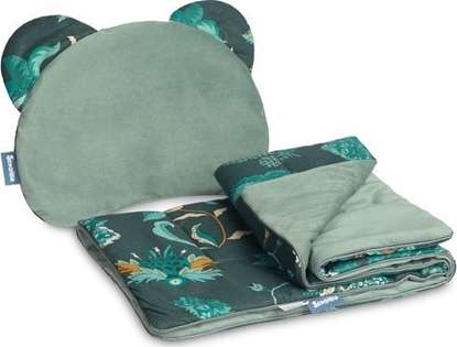 Picture of Sensillo KOMPLET DO WÓZKA VELVET PARADISE SZMARAGDOWY