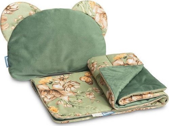 Picture of Sensillo KOMPLET DO WÓZKA VELVET SKWER ZIELONY