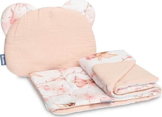 Picture of Sensillo KOMPLET MULINOWY DO WÓZKA - WRÓKI RÓOWY