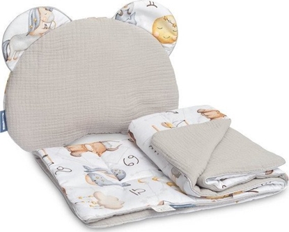 Picture of Sensillo KOMPLET MULINOWY DO WÓZKA - ZODIAK SZARY