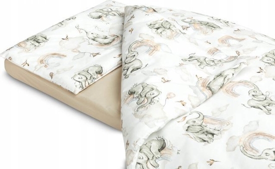 Picture of Sensillo KOMPLET POCIELI 2 EL.+ PRZECIERADO SO W CHMURACH 100X135 CM       