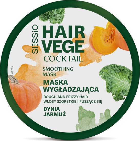 Изображение SESSIO_Vege Cocktail maska do wosów Dynia&Jarmu 250g