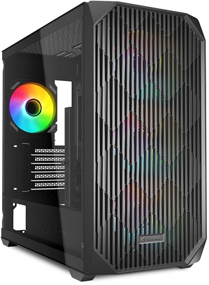 Attēls no Sharkoon Gehäuse MK3  RGB     Micro-ATX       1xGlas   schwa
