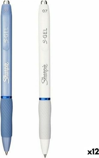 Picture of Sharpie Dugopis elowy Sharpie S-Gel Niebieski Biay 0,7 mm (12 Sztuk)