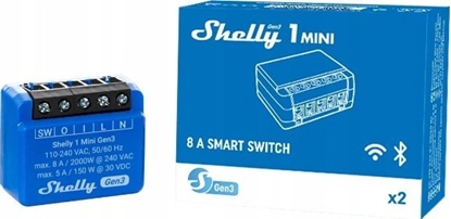 Attēls no Shelly Shelly 1 Mini Gen3, relay (blue)