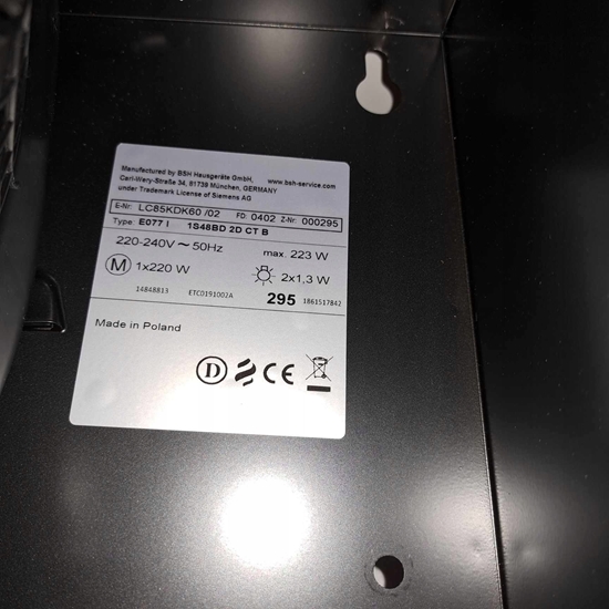 Изображение Siemens LC85KDK60 IQ100 Angled Cooker Hood