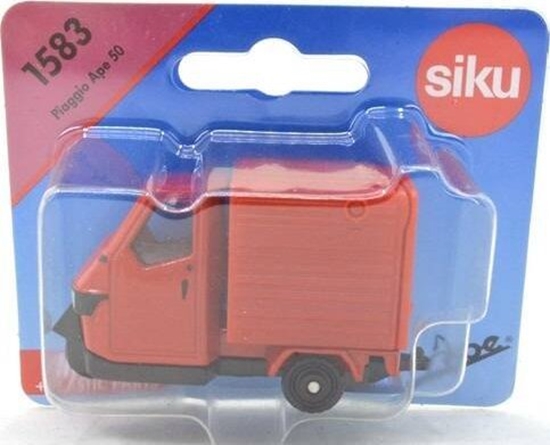 Изображение Siku SIKU 1583 Piaggio Ape tuktuk skrzynia platforma adunkowa pojazd metalowy