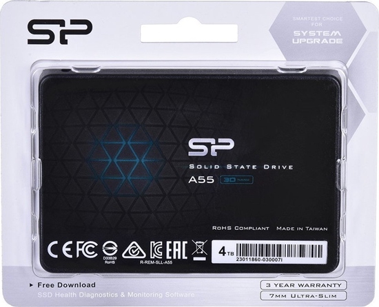 Picture of SILICON POWER 4TB A55 SATA III 6Gb/s INTERNAL SOLID STATE DRIVE | Silicon Power | Ace | A55 | 4000 GB | SSD form factor 2.5" | Solid-state drive interface SATA III | Read speed 500 MB/s | Write speed 450 MB/s