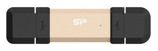 Picture of Silicon Power DS72 | 250 GB | USB Type-A/USB Type-C 3.2 Gen 2 | Gold