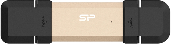 Picture of Silicon Power DS72 | 500 GB | USB Type-A/USB Type-C 3.2 Gen 2 | Gold