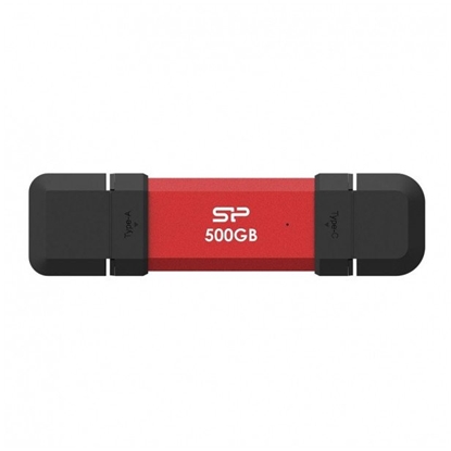 Attēls no Silicon Power DS72 | 500 GB | USB Type-A/USB Type-C 3.2 Gen 2 | Red