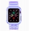 Изображение Silikonowa opaska pasek bransoleta bransoletka etui Strap Light Set do zegarka Apple Watch 40 mm - fioletowa