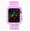 Attēls no Silikonowa opaska pasek bransoleta bransoletka etui Strap Light Set do zegarka Apple Watch 42 mm - czerwony