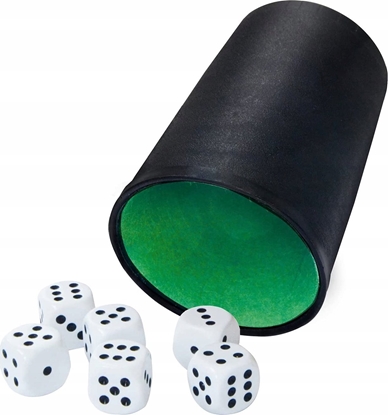 Attēls no Simba KOSCI DO GRY BIA 6SZT KUBEK SIMBA PUD