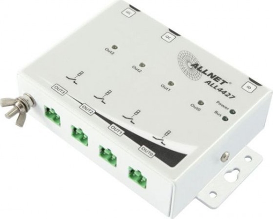 Picture of System przekazu sygnau AV Allnet ALLNET MSR IO ALL4427 / 4 Port 250V/10A Relais im Gehäuse AUSGANG