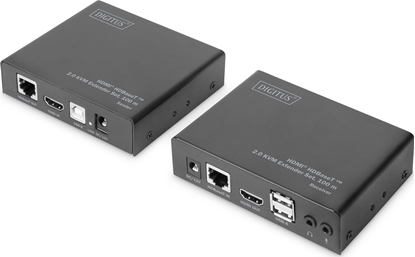 Изображение Digitus 4K HDMI HDBaseT? 2.0 KVM Extender Set, 100 m
