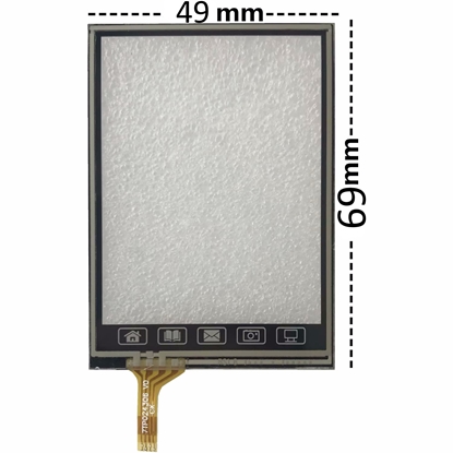 Picture of Skārienekrāns ACW027 četru kontaktu skārienpanelis Raspberry Pi Arduino ķīniešu tālruņa izmēram 50x69mm