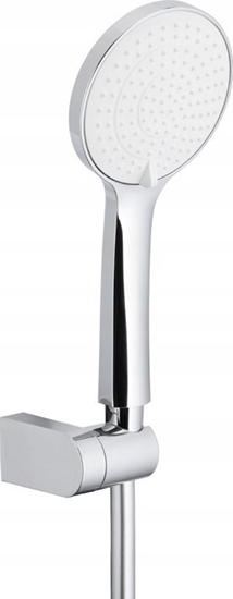 Picture of Suchawka prysznicowa KFA ANGELIT NATRYSK PUNKTOWY, RCZKA NATRYSKOWA 3-FUNKCYJNA, SILIKONOWA (BIAY-CHROM) + W PVC 1500 FLEX + UCHWYT CIENNY PRZEGUBOWY