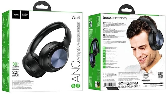 Picture of Suchawki bezprzewodowe Hoco W54 Young ANC (czarny)